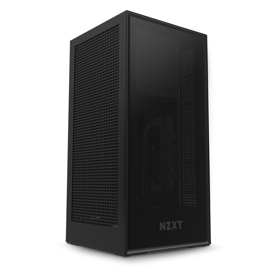 NZXT Boîtier PC H1 Black/Black (small ITX case + PSU 650W + 140mm AIO  Watercooler) - La Poste